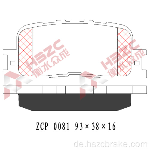 FMSI D885 Auto Keramikbremspolster für Chery